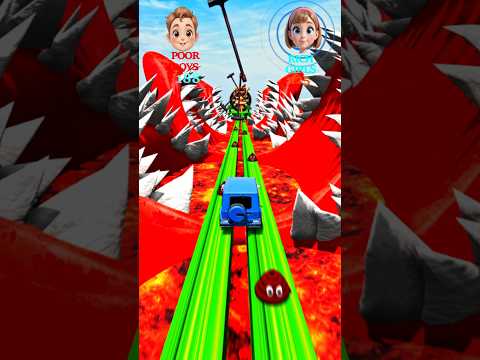 Poor Boys VS Rich girls | Beamngdrive #shorts