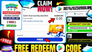 FREE REDEEM CODE | FREE FIRE FREE REDEEM CODE APP | FREE REDEEM CODE TODAY | GOOGLE PLAY REDEEM CODE