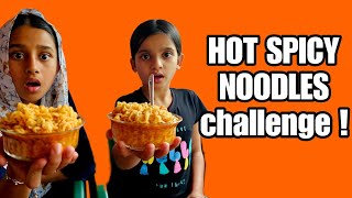 ഇത് മുട്ടൻപണിയായി പോയി 😲hot spicy noodles challenge Nitha_hiba