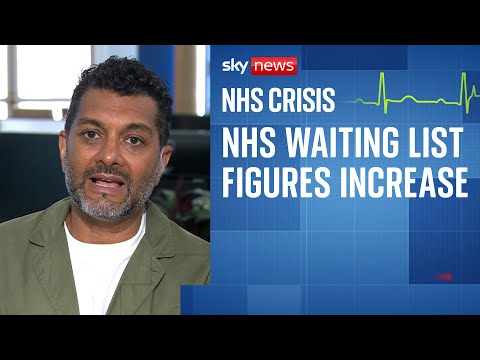 YouTube video thumbnail: NHS: 'Slight Increase' of People on Waiting Lists for Routine Hospital Treatment