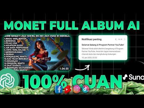 Akhirnya 2025 Musik FULL ALBUM Bisa Monet! Cara Dapat Uang dari Youtube 2025 Terbaru