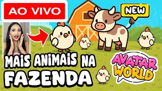 NOVO MAPA! FAZENDA COM VACAS E GALINHAS, NOVA ATUALIZAÇÃO PAZU AVATAR WORLD! Mary Games está ao vivo