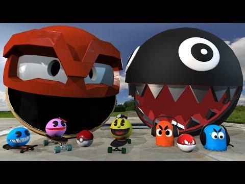 ROBOT PACMAN VS MONSTER PACMAN USE POKEMON NEW ADVENTURE