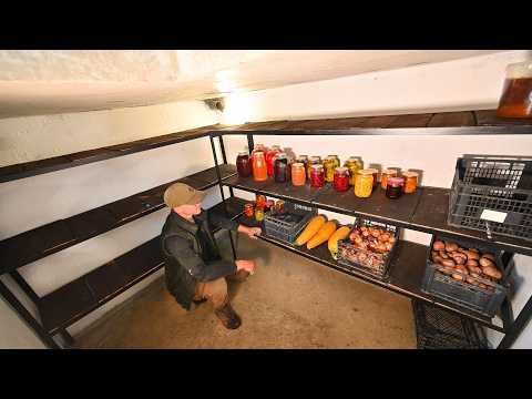 Building of a Large Cold Cellar Under My Big House |  Life in a LOG CABIN