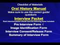 Oral History Interview Techniques
