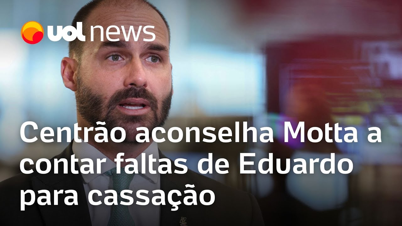 Centrão aconselha Motta a contar faltas de Eduardo Bolsonaro para cassação