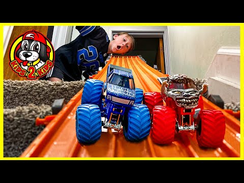Monster Jam & Hot Wheels Monster Trucks - HIGHEST Races We've Ever Done! COMPILATION