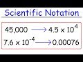 Converting Between Scientific Notation and Standard Form