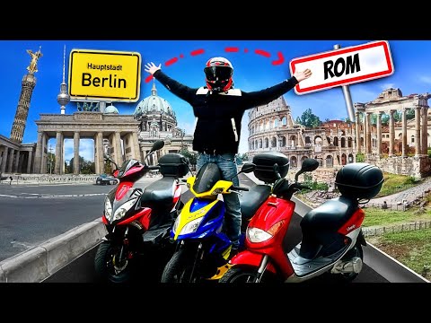 Mit 50ccm Rollern von Berlin nach Rom