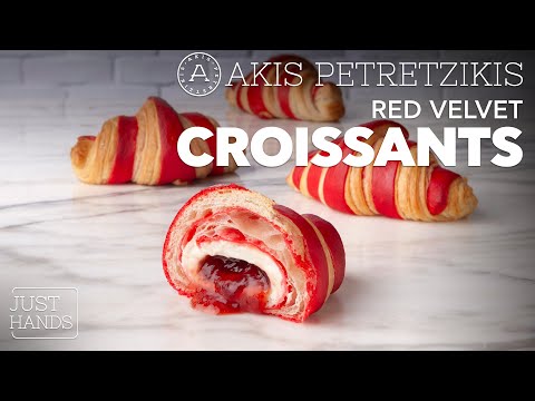 Red Velvet Croissants | Akis Petretzikis