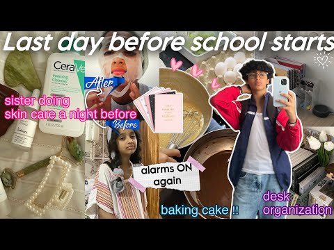Last day BEFORE school📚🛁🧘🏻‍♂️|دوزوا معنا اخر يوم في العطلة قبل الدخول المدرسي كعائلة😭🎊روتينا الحقيقي