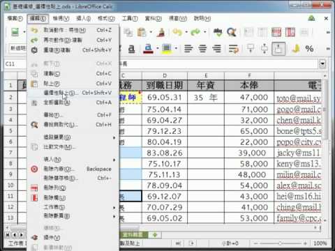 LibreOffice Calc 教學_選擇性貼格式 pic