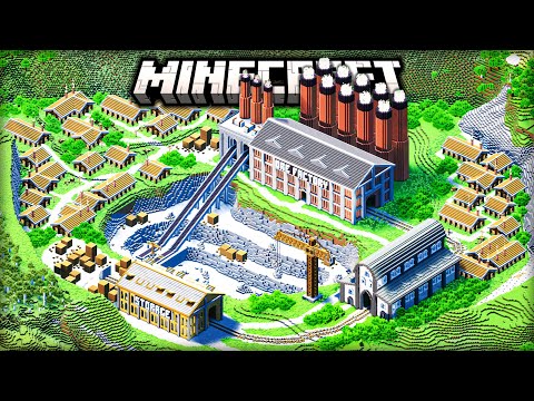 I Spent 12 Hours Building a HUGE MINING OPERATION in Minecraft