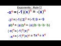 Understanding Exponents and Negative Signs