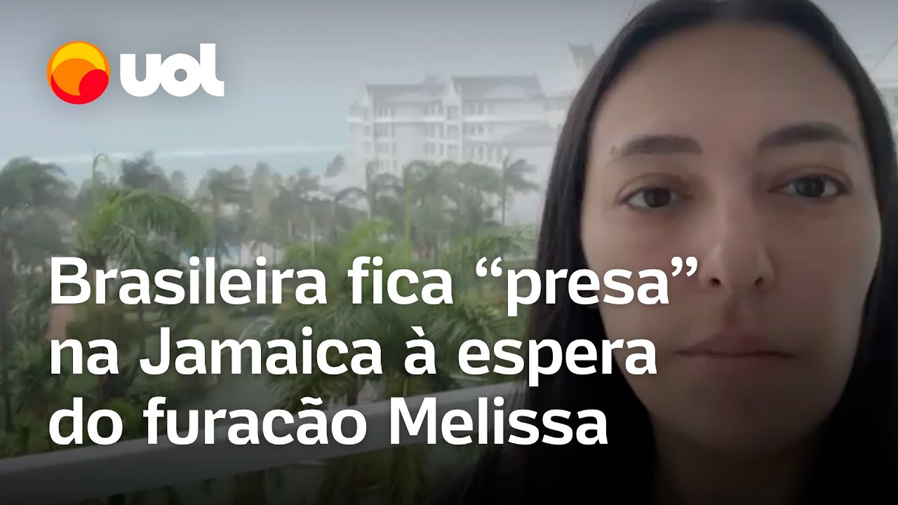 Furacão Melissa: Brasileira na Jamaica mostra como resort se prepara para fenômeno; veja vídeo