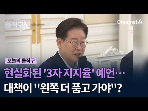 현실화된 '3자 지지율' 예언… 대책이 "<strong>왼쪽</strong> 더 품고 가야"? #김진의돌직구쇼 #채널A