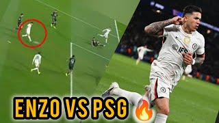 Enzo Fernandez Performance Vs PSG.