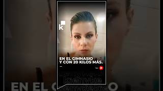 Ingrid Karina en el gimnasio y con 20 kilos más