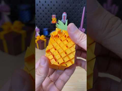 3D Printed Pixel Pineapple Fidget