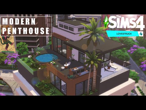 Penthouse of the Lover 💘 LOVESTRUCK Giveaway 🎁 (noCC) The Sims 4 | Stop Motion