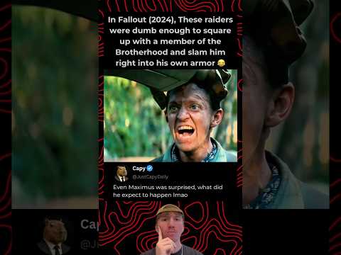 In Fallout (2024), These raiders were dumb enough to square up with a member of the Brotherhood