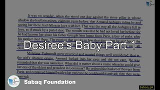 Desiree's Baby Part 1