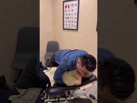 Back pain adjustment @DrErnestKim #chiropractic #shorts