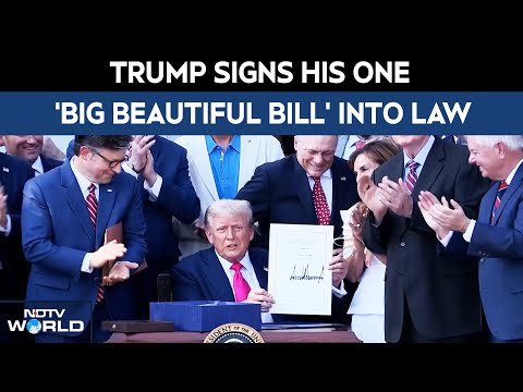 Trump Big Beautiful Bill | US President Donald Trump Signs His 'One Big Beautiful Bill' Into Law