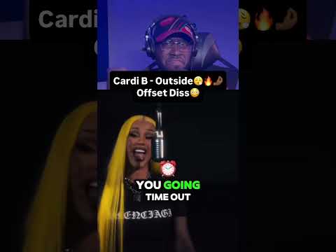 Cardi B - Outside😮‍💨🔥🤌🏾 Offset Diss😳 #cardib #offset #taydiggs #reels #viral #rap #reaction