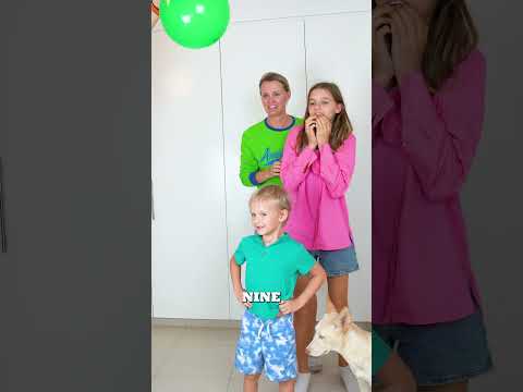 Balloon over the head  #challenge #familygames #familychallenge
