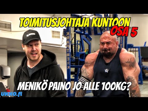TOIMITUSJOHTAJA KUNTOON OSA 5 - MENIKÖ PAINO JO ALLE 100KG?