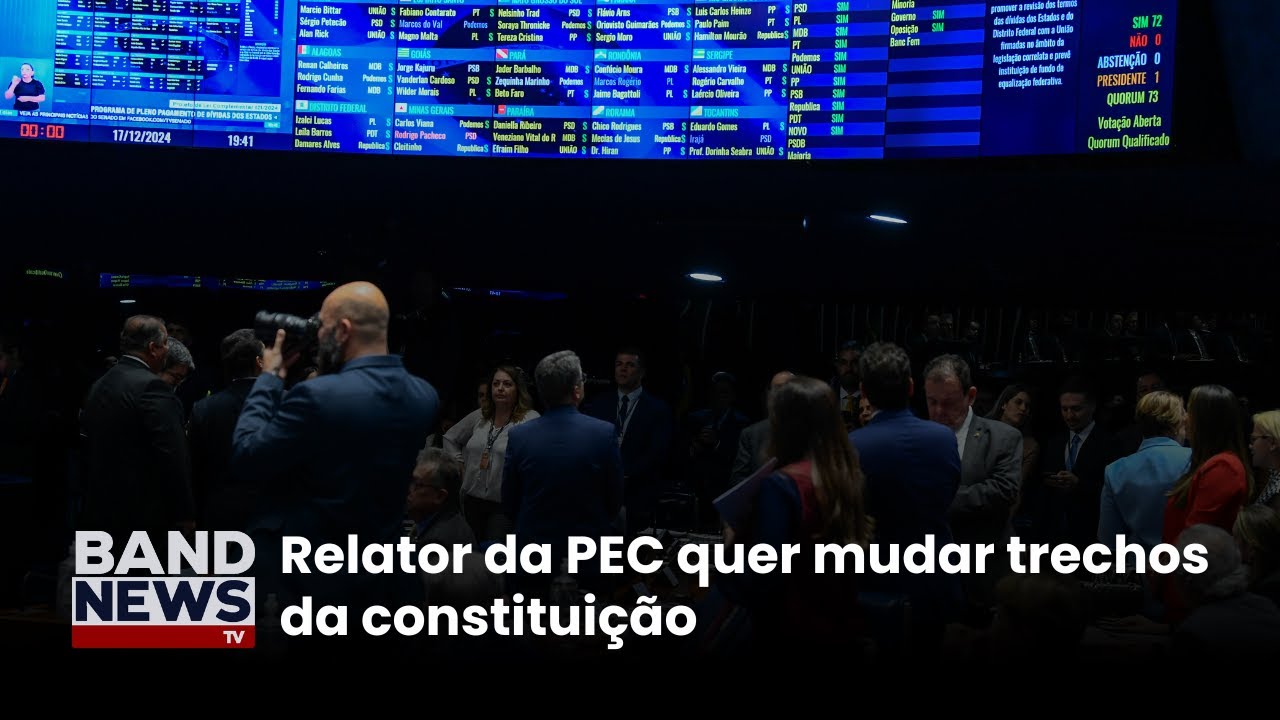 Relator da PEC quer mudar trechos da constituição | BandNews TV TV Online Relator da PEC quer mudar trechos da constituição | BandNews TV