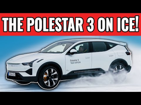 Driving The Polestar 3 On A Frozen Lake In The Artic Circle