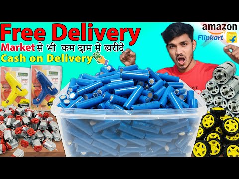 Free Delivery - Lithium Battery | DC Motor | Project kit & Electronic Parts Big Unboxing