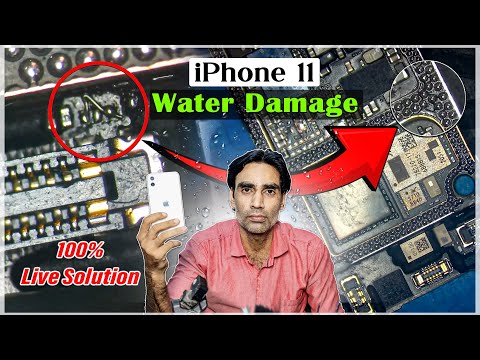 iPhone 11 Water Damage | How To See If Your iPhone Is Water Damaged/Motherboard Repair #waterdamage