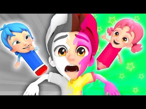 Funny Drawing Pencil Song 🖍️Find The Color | Kids Song by Nomad Kids