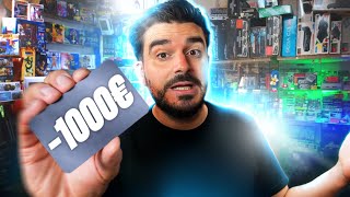 Je DÉPENSE 1000€ dans un MAGASIN de jeux vidéo AU HASARD !