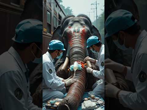 Doctors Save An Injured Elephant | Heart Touching Rescue #ElephantRescue #SaveWeldlife #shorts
