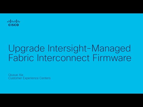 Upgrade Intersight-Managed Fabric Interconnect Firmware