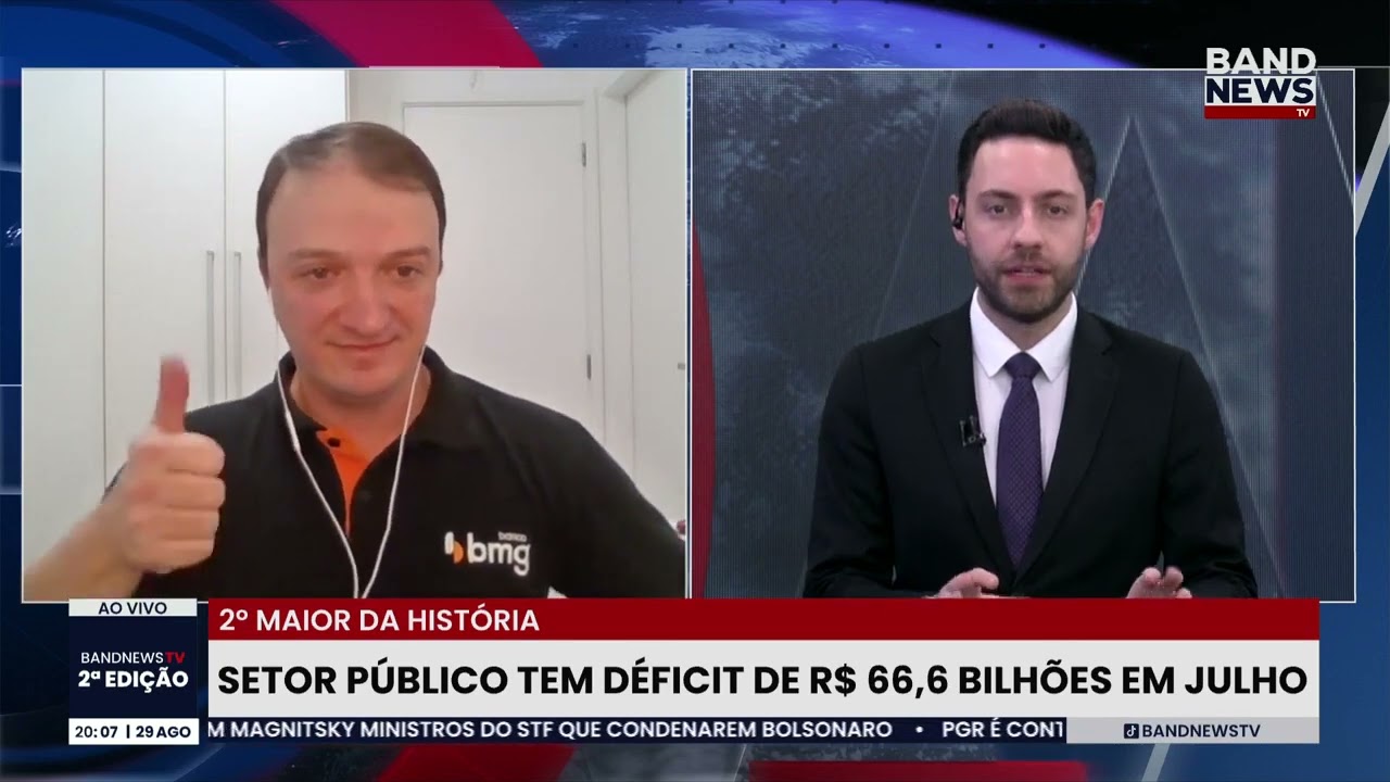 Setor público tem déficit de R$ 666 bilhões em julho | BandNews TV