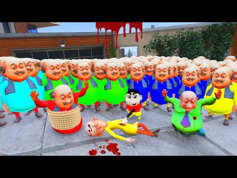 Patlu And Shinchan Escape From 1000 Colofull Motu In Gta 5