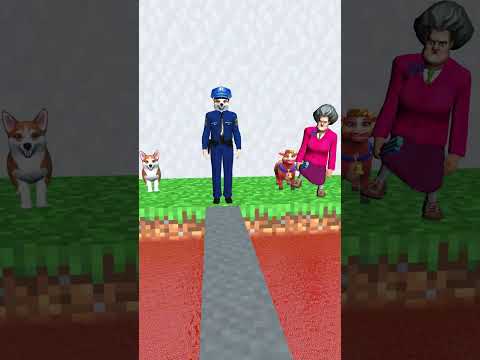 Chicken, Cow cute Vs Dog cute? Which animal can cross the lava and brave the breaking bridge?