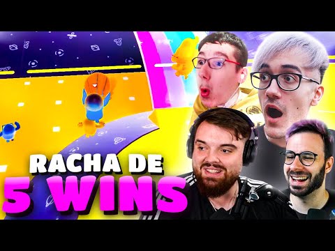 RACHA DE 5 CON IBAI, BRIANEITOR Y BARBE EN FALL GUYS 🏆