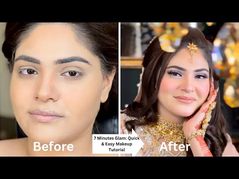 7 Minutes Glam: Quick & Easy Makeup Tutorial #arabianmakeupstudio #trending #fypシ