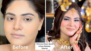 7 Minutes Glam: Quick & Easy Makeup Tutorial #arabianmakeupstudio #trending #fypシ