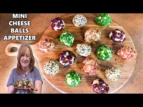 MINI CHEESE BALL BITES, New Year's Eve Party Food Idea