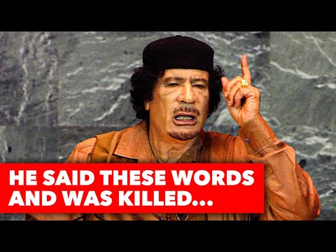 Muammar Gaddafi K*lled Immediately After Delivering This Speech!