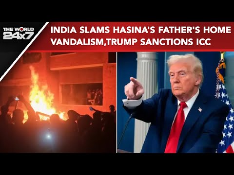 Donald Trump News | India Slams Vandalism of Hasina's Father's Home, Trump Imposes Sanctions on ICC