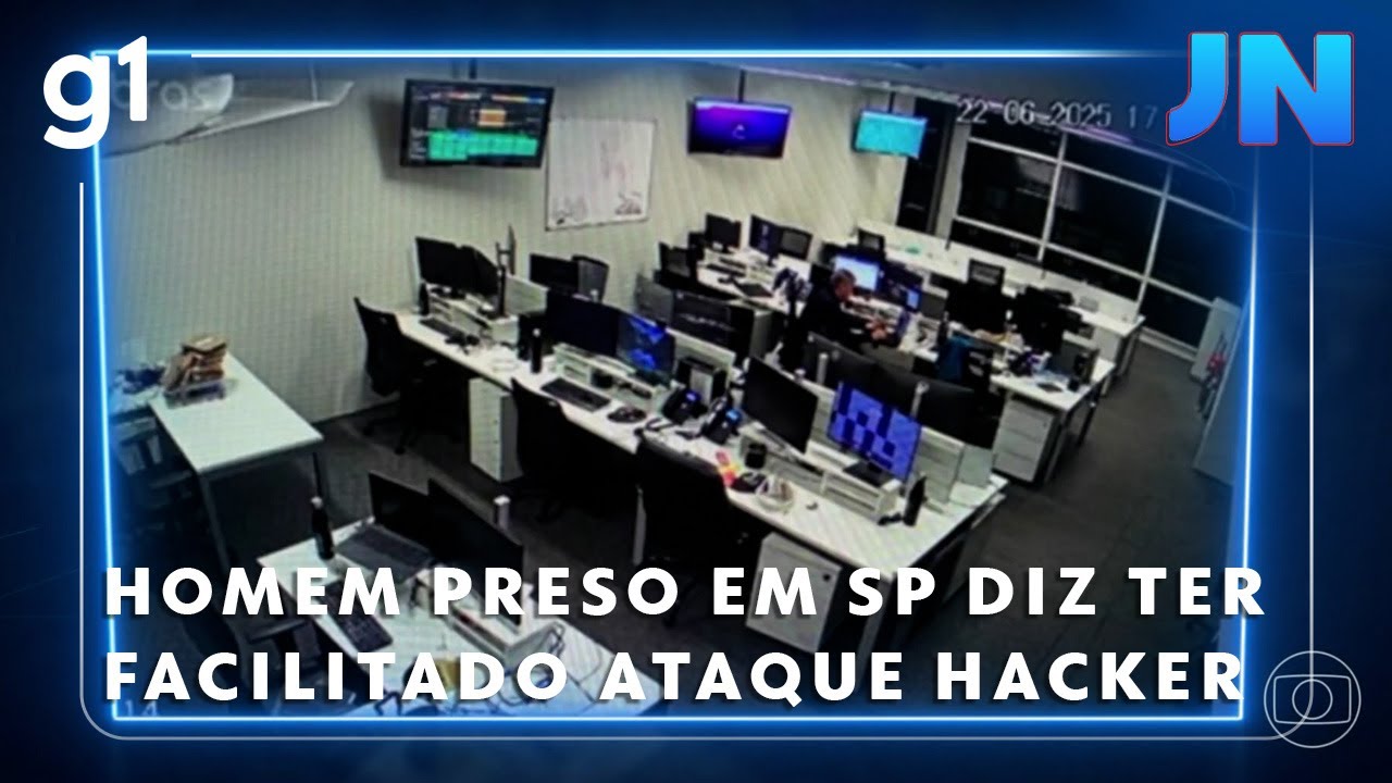 Jornal Nacional Homem preso em SP diz ter facilitado ataque hacker a sistema financeiro