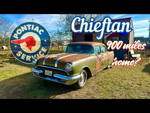 Dad & son buy 1955 Pontiac, FIX it and attempt to drive 900 miles home- SITTING 42 years!